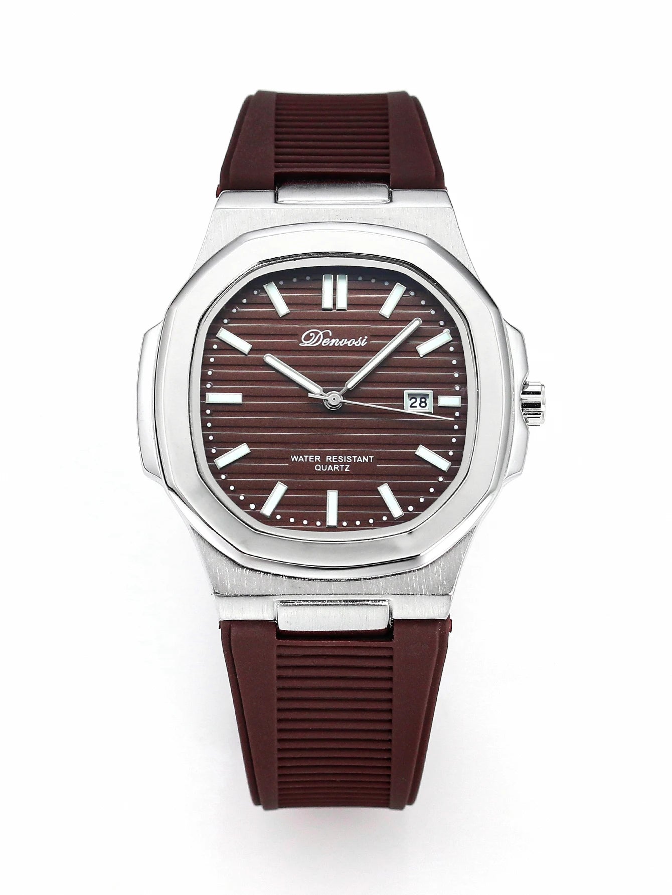 Orologio Uomo Sportivo Quarzo Silicone 39mm Data Lancette Luminose