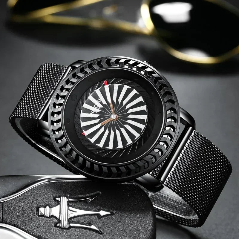 Orologio Uomo Al Quarzo Cinturino In Acciaio Quadrante 42mm Moda Casual