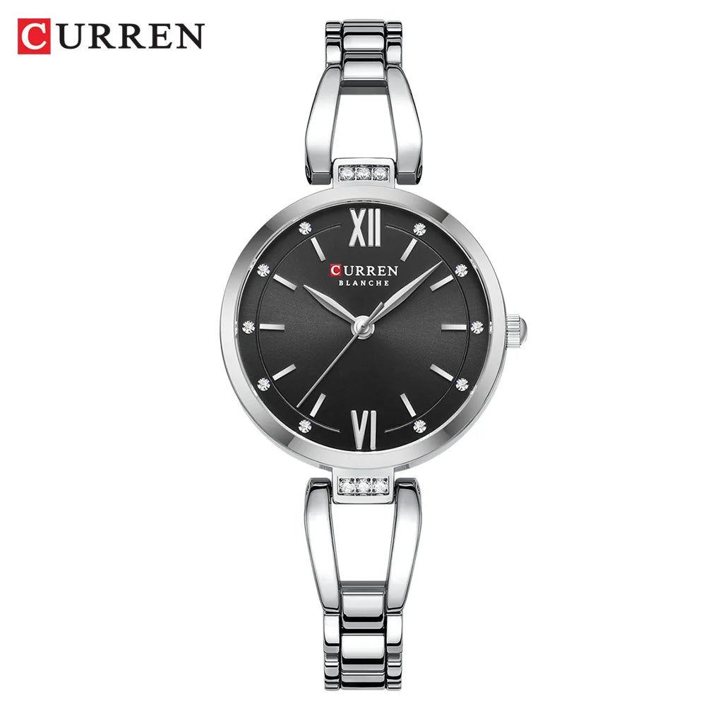 Orologio Donna 30mm Quarzo Elegante Acciaio Moda Casual