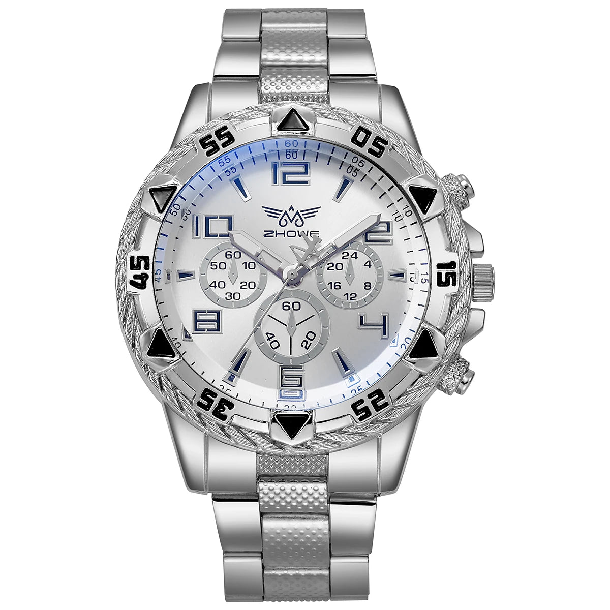 Orologio Uomo Quarzo Cassa Lega – Cinturino Metallo Moda Casual