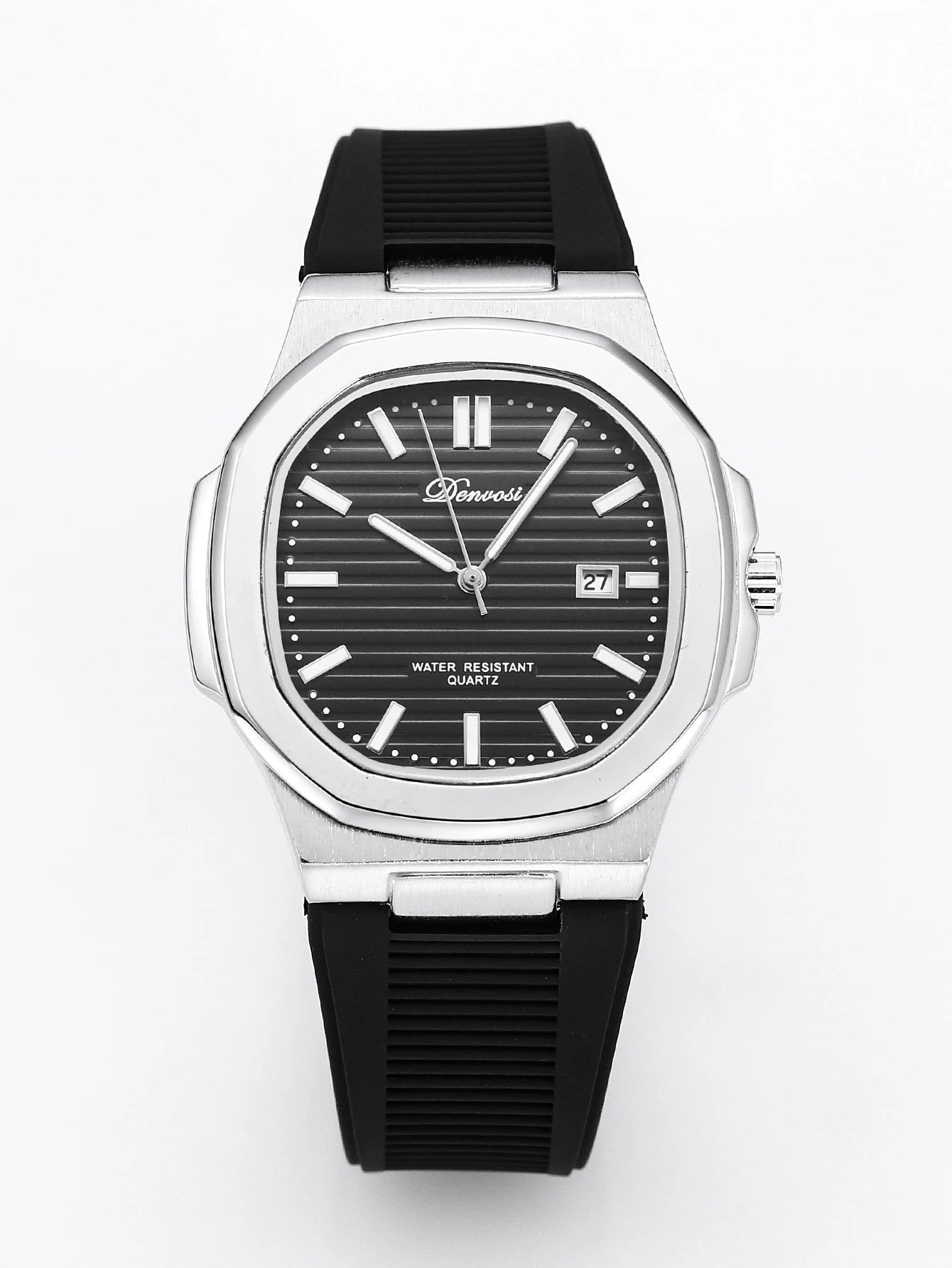 Orologio Uomo Sportivo Quarzo Silicone 39mm Data Lancette Luminose