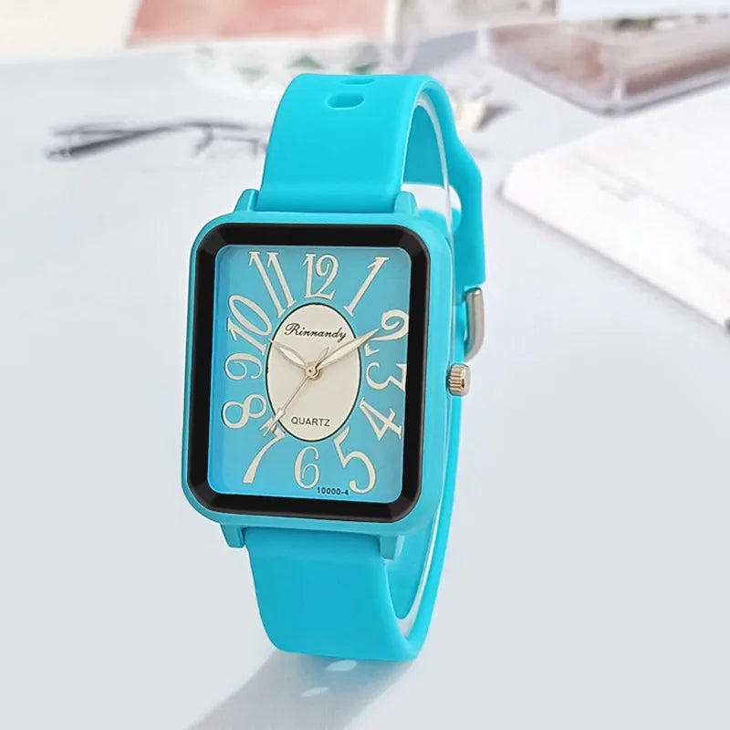 Orologio Donna Moda Al Quarzo Elegante Casual Quadrante 35mm Cinturino Silicone