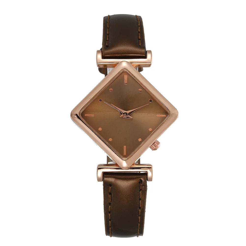 Orologio Donna Quarzo Elegante Cinturino Similpelle