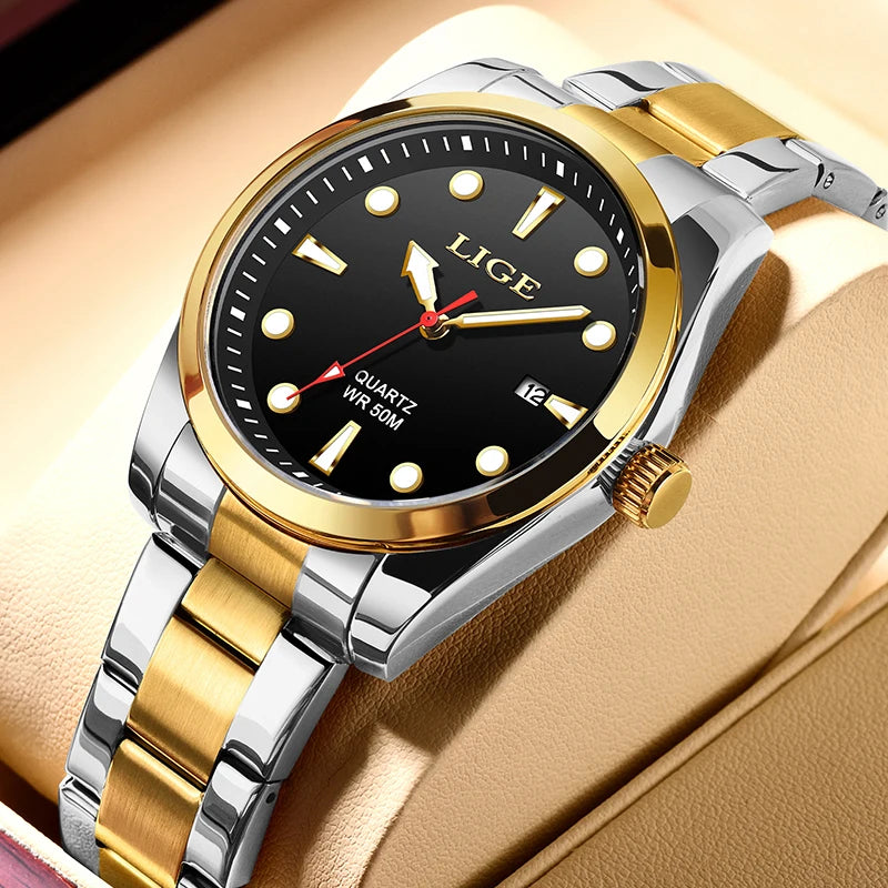 Orologio Uomo Elegante Quarzo Acciaio Data