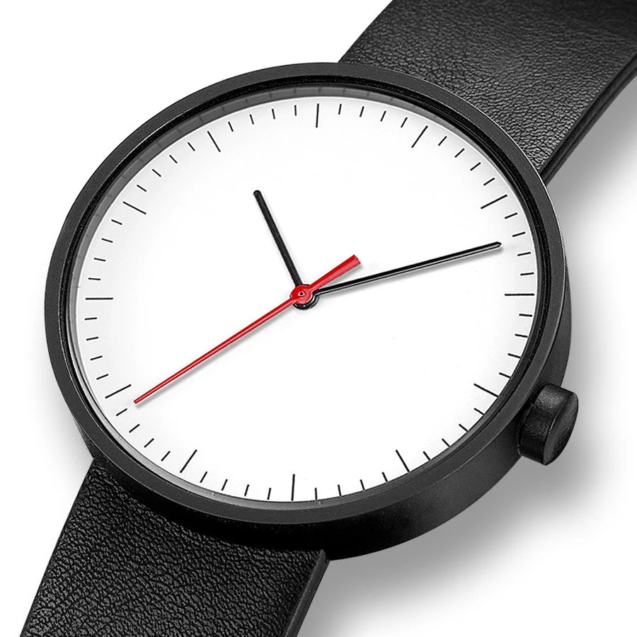 Orologio Uomo Quarzo Elegante Similpelle  Stile Minimal