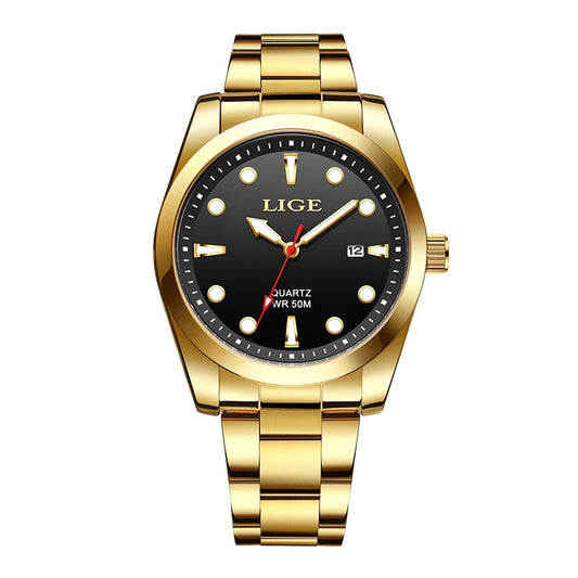 Orologio Uomo Elegante Quarzo Acciaio Data