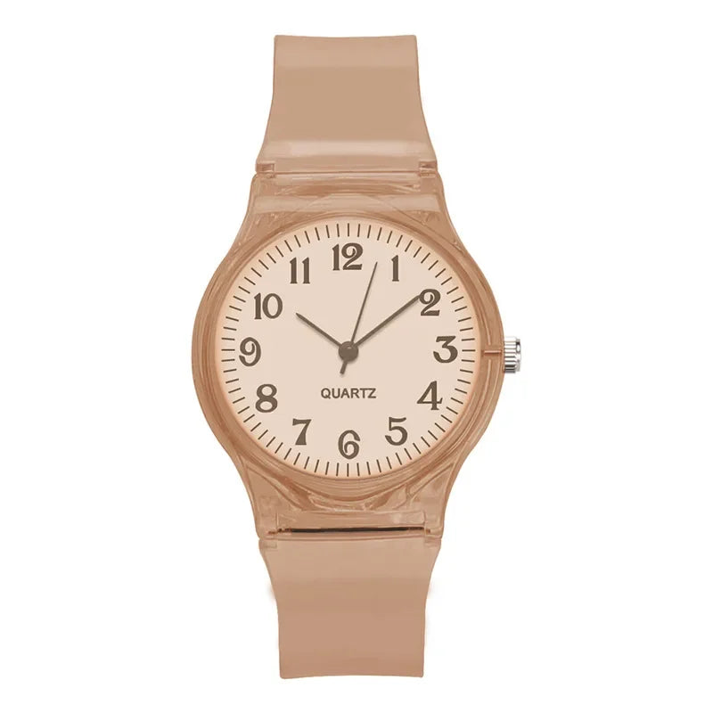 Orologio Donna Trasparente Quarzo 34mm Cinturino Plastica