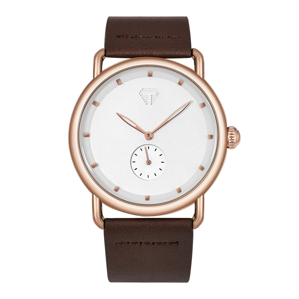 Orologio Uomo Moda al Quarzo Cinturino in Similpelle Cassa in Lega Casual Elegante