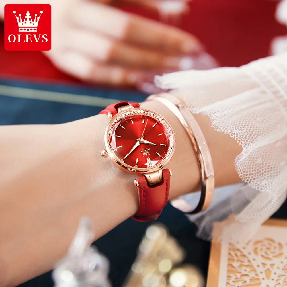 Orologio Donna – Quarzo Cinturino Similpelle Quadrante 30mm Elegante