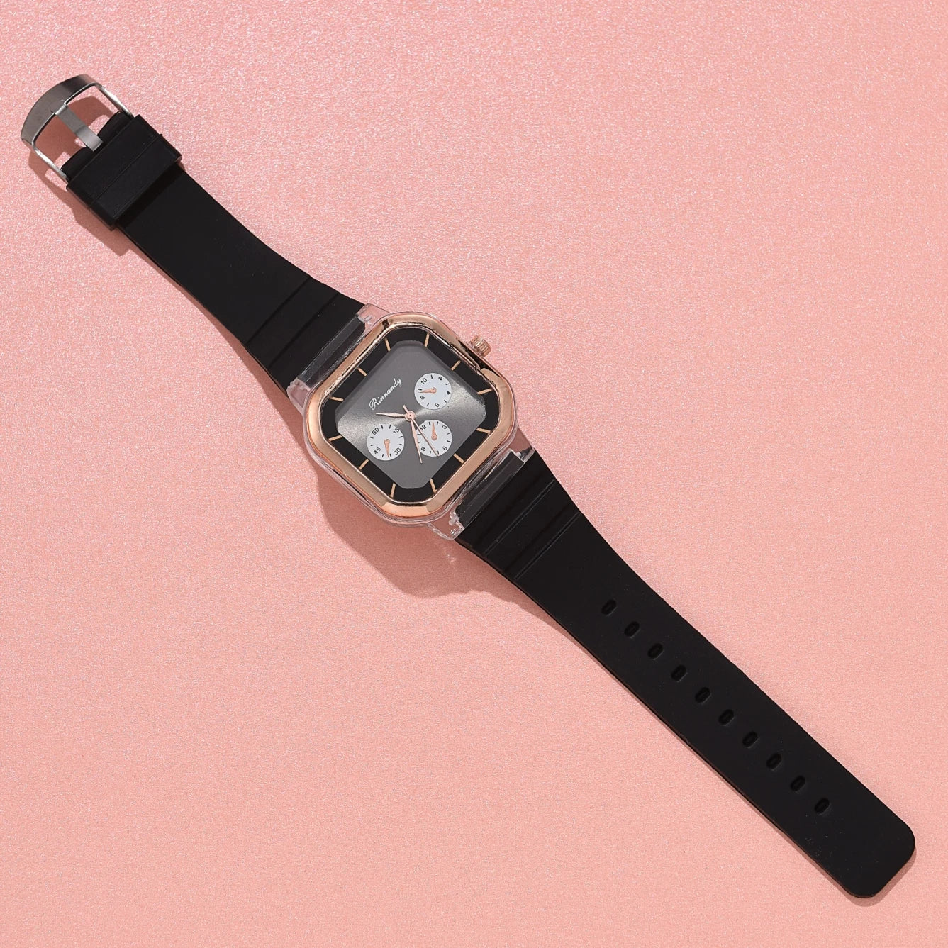 Orologio Donna Sportivo Quarzo Silicone Moda Quadrante 38 mm