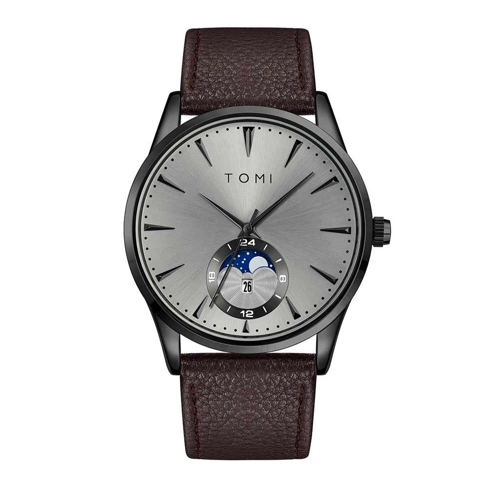 Orologio Uomo Quarzo Cinturino Similpelle – Elegante e Casual Quadrante 42mm