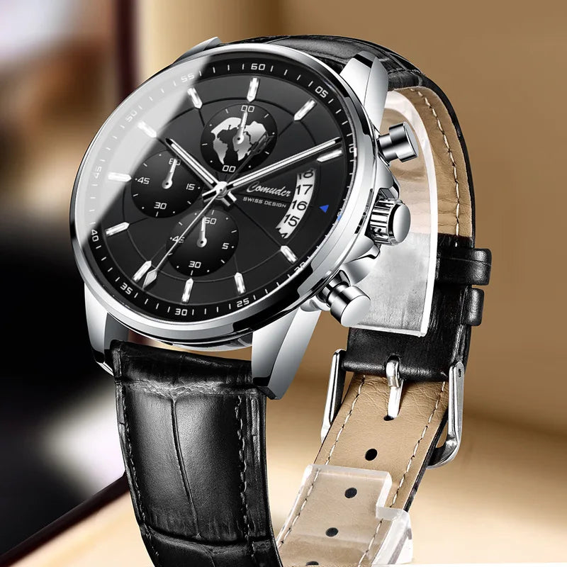 Orologio Uomo Quarzo Elegante Similpelle Classico