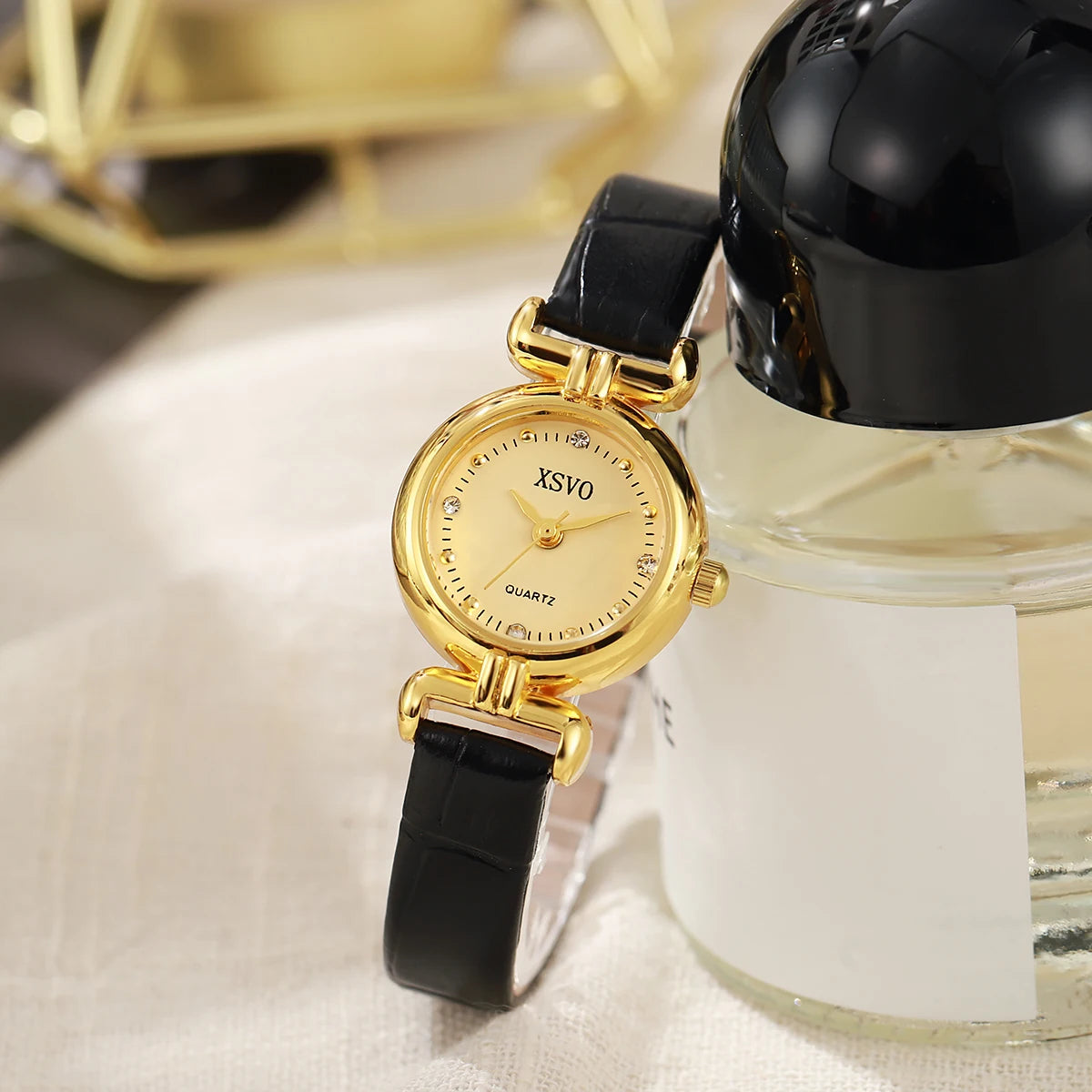 Orologio Donna Quarzo Elegante Quadrante Piccolo 25mm Cinturino Similpelle