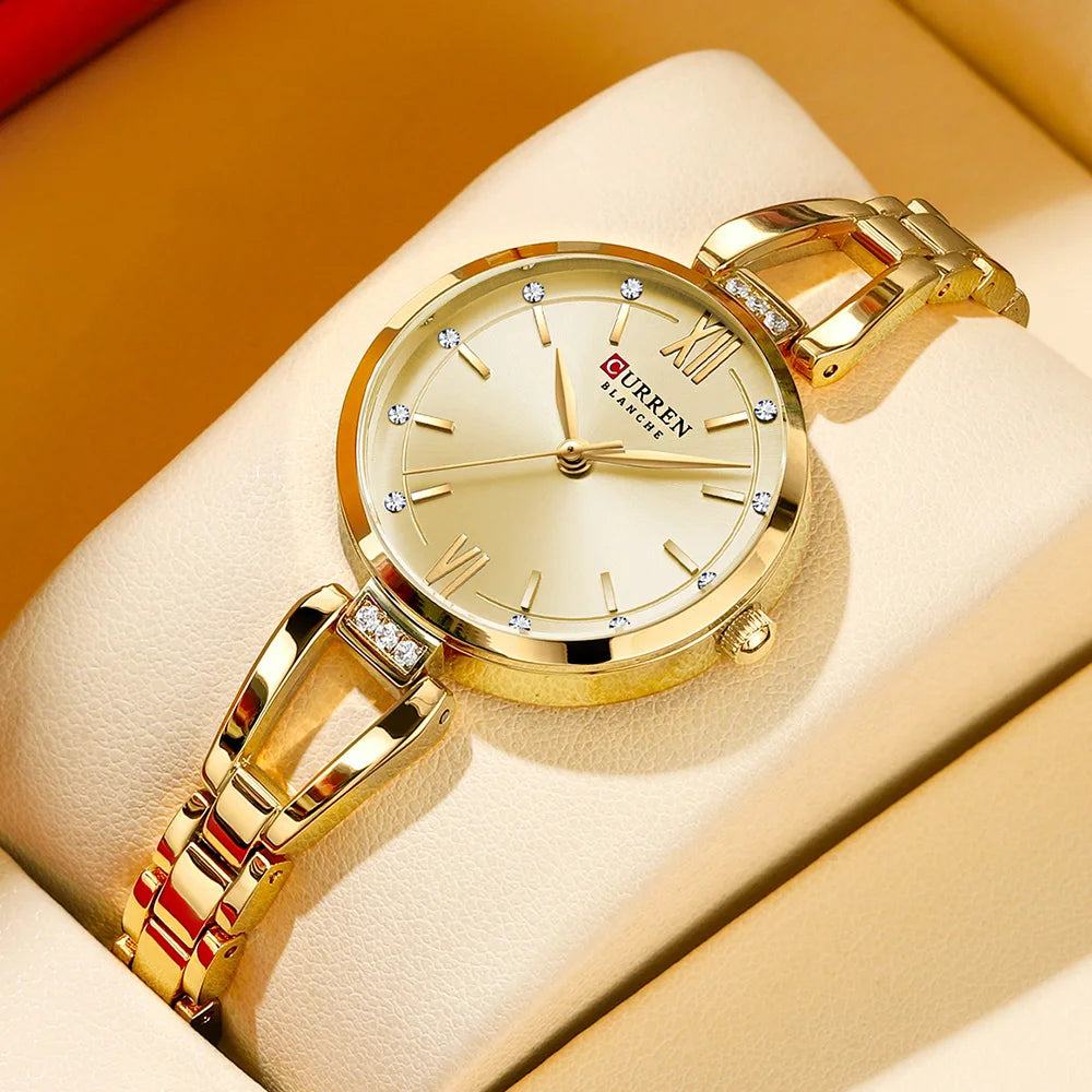 Orologio Donna 30mm Quarzo Elegante Acciaio Moda Casual