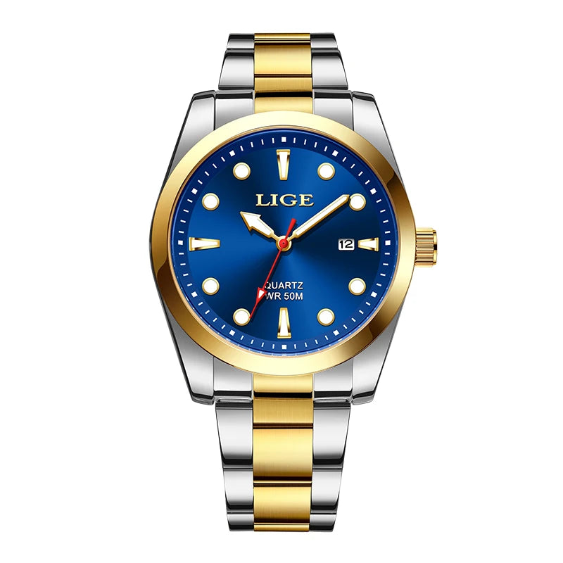 Orologio Uomo Elegante Quarzo Acciaio Data