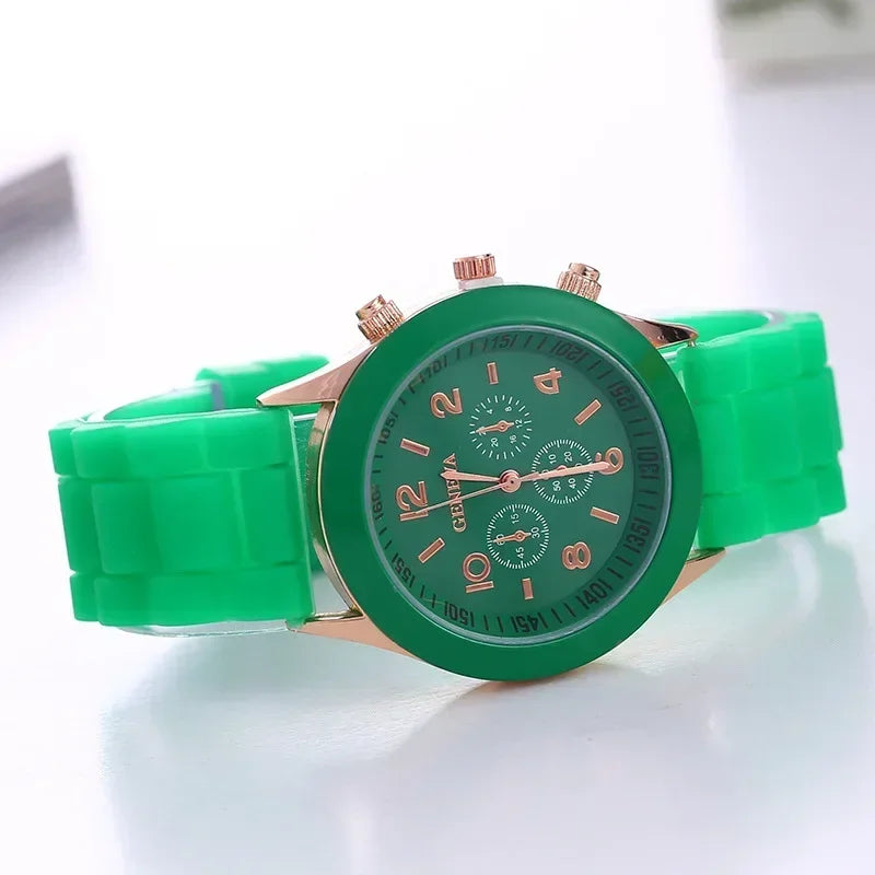 Orologio Donna Quarzo Elegante – Cinturino Silicone Cassa Lega