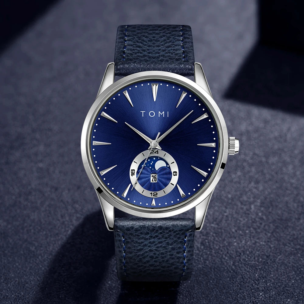 Orologio Uomo Quarzo Cinturino Similpelle – Elegante e Casual Quadrante 42mm