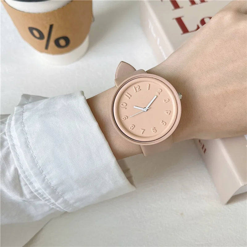 Orologio Donna Quarzo Moda Casual Quadrante Grande 40mm Cinturino Similpelle