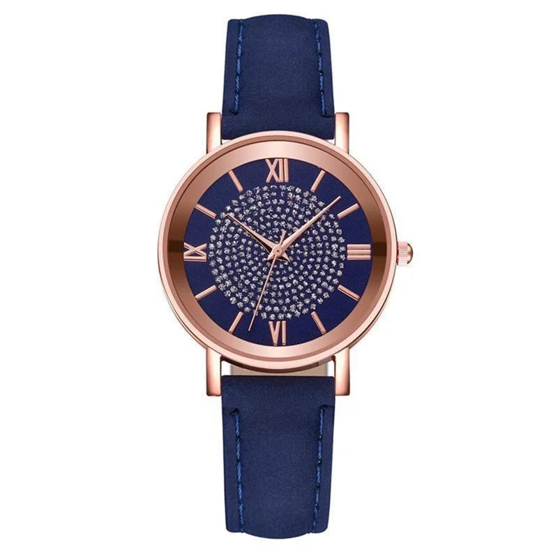 Orologio Donna al Quarzo Moda e Casual con Cinturino in Similpelle Elegante