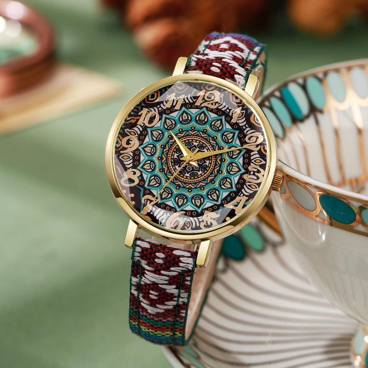 Orologio Donna Vintage Quarzo Cinturino Similpelle