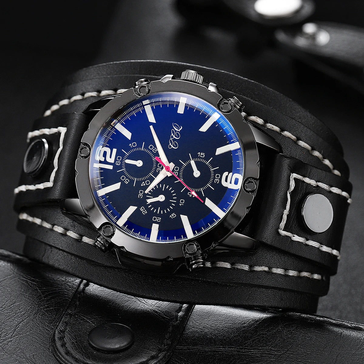 Orologio Da Uomo Casual Vintage Al Quarzo Cinturino a Bracciale  Similpelle