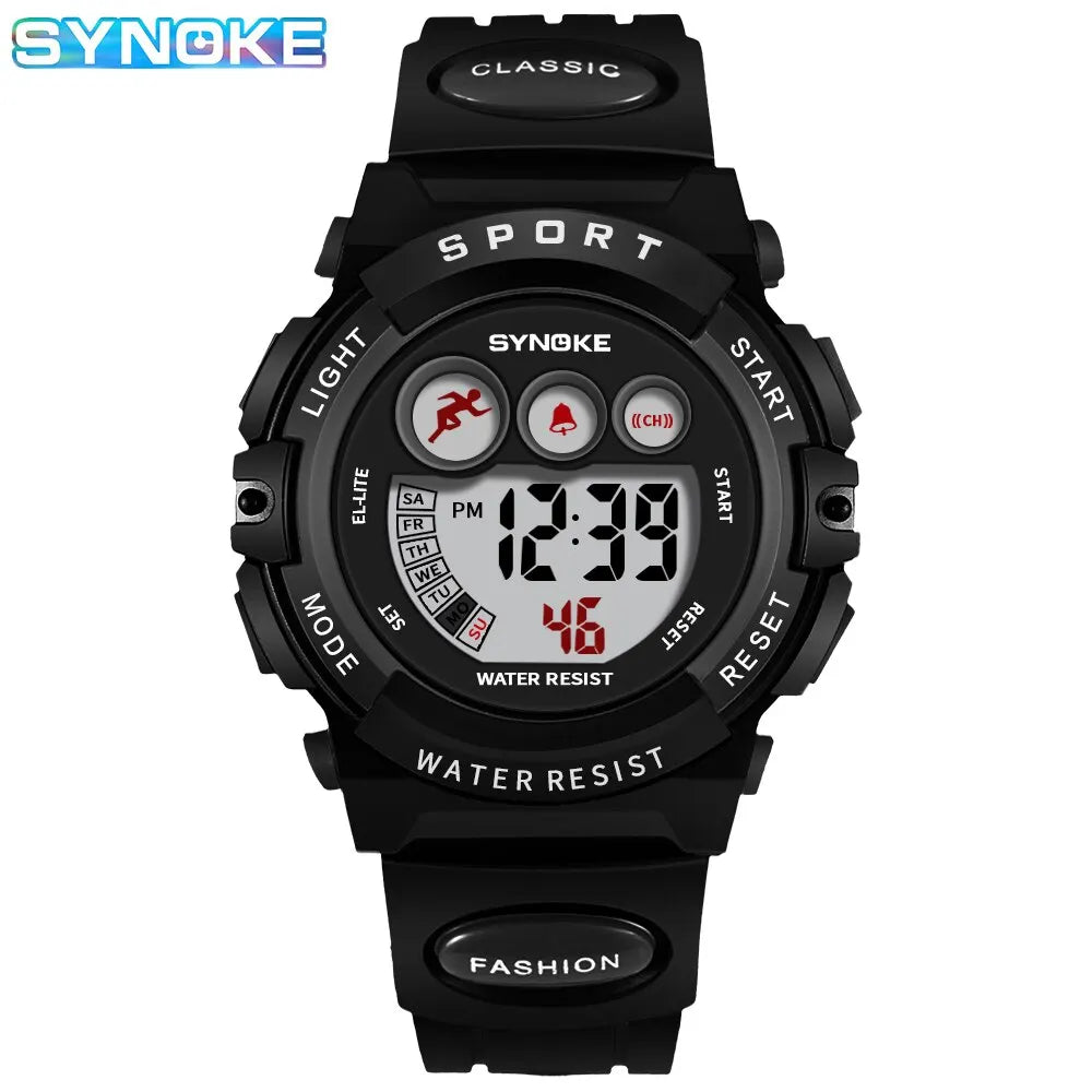 Orologio Sportivo Digitale Bambini Colorato Multifunzione Cinturino e Cassa in Gomma