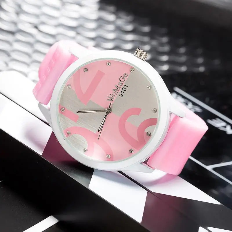 Orologio Donna al Quarzo con Cinturino PU Quadrante 55 mm