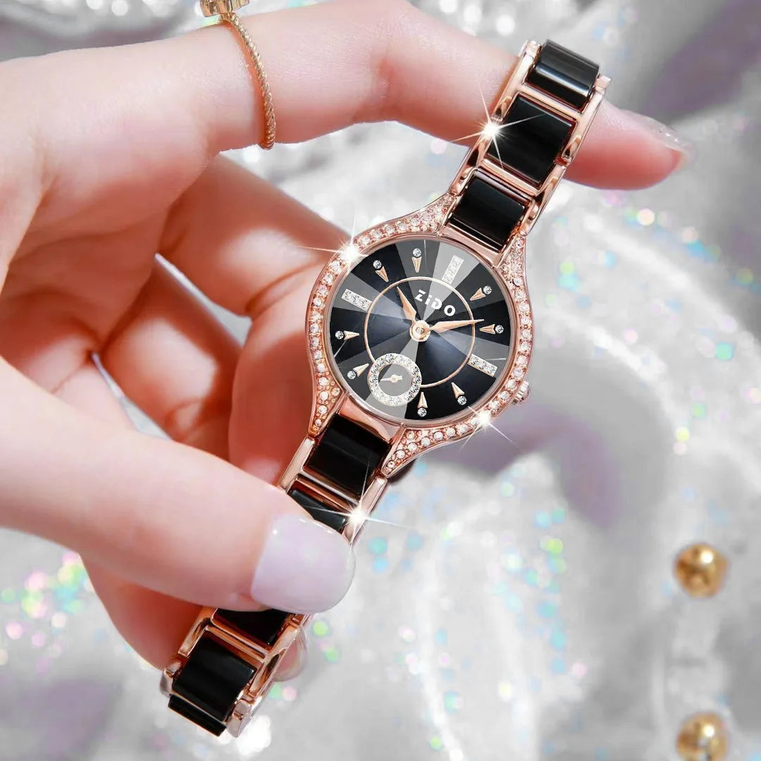 Orologio Donna Acciaio Inossidabile – Moda Casual Ultra Leggero Quarzo Elegante