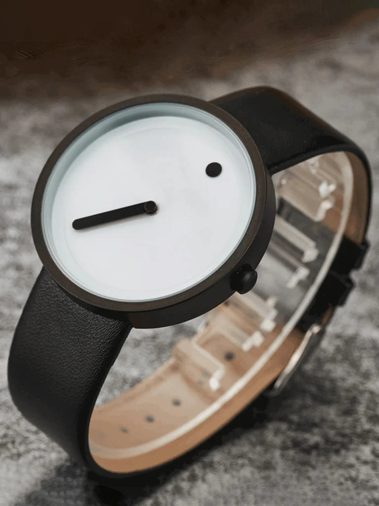 Orologio al Quarzo Uomo Donna Stile Semplice Similpelle o Maglia Acciaio