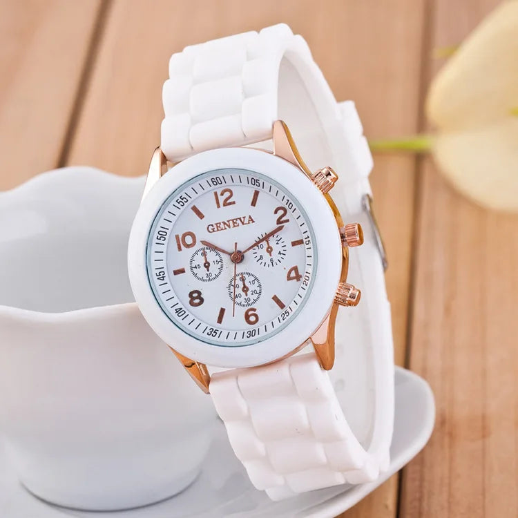 Orologio Donna Quarzo Elegante – Cinturino Silicone Cassa Lega