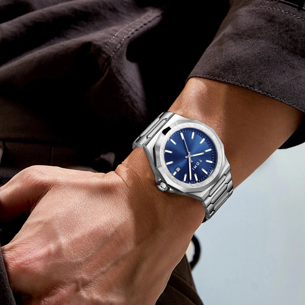 Orologio Uomo Acciaio Quarzo 42mm Elegante Versatile