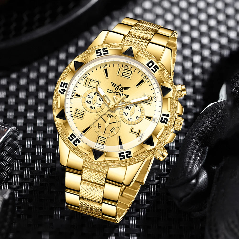 Orologio Uomo Acciaio Quarzo Design Unico