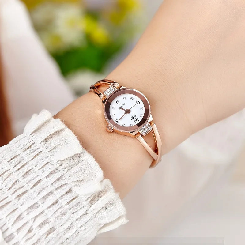 Orologio Donna Quarzo Elegante Moda Acciaio Piccolo Quadrante 20mm