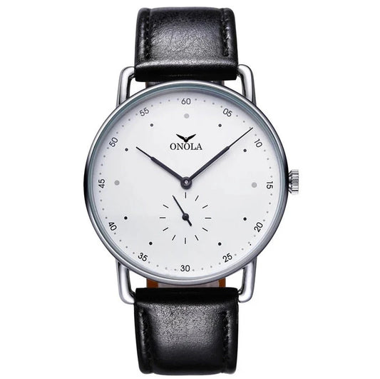 Orologio Uomo Al Quarzo Semplice Classico Elegante Con Cinturino In Similpelle