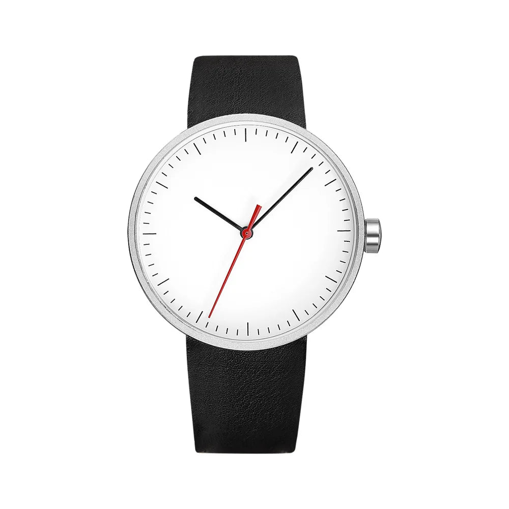 Orologio Uomo Quarzo Elegante Similpelle  Stile Minimal