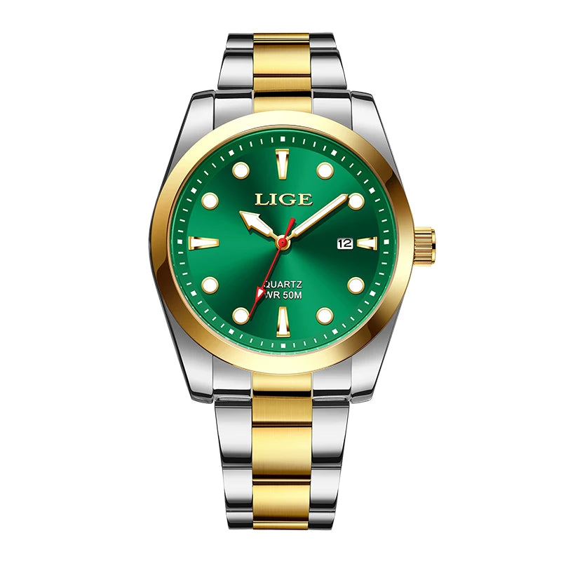 Orologio Uomo Elegante Quarzo Acciaio Data