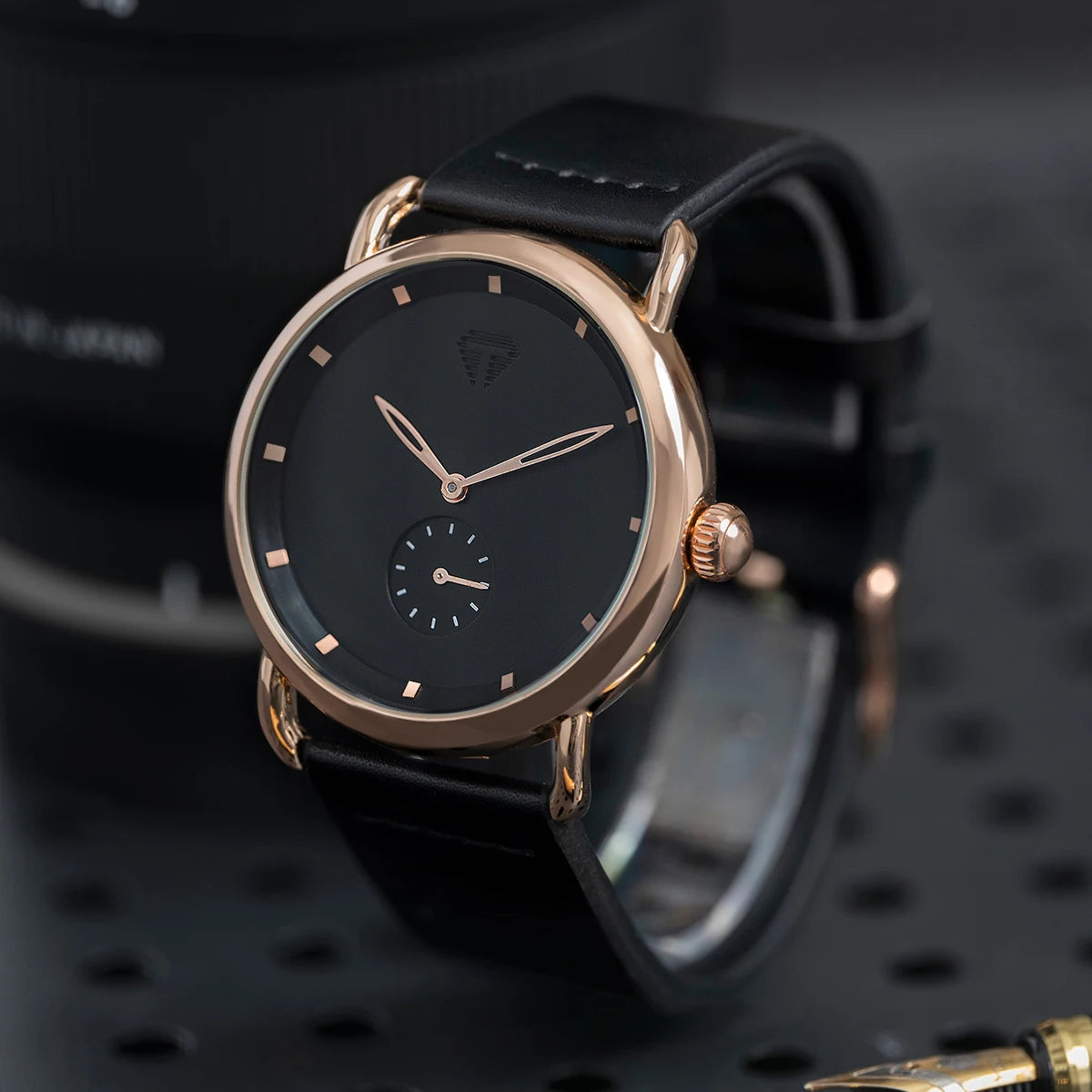 Orologio Uomo Moda al Quarzo Cinturino in Similpelle Cassa in Lega Casual Elegante