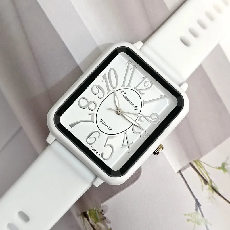 Orologio Donna Moda Al Quarzo Elegante Casual Quadrante 35mm Cinturino Silicone