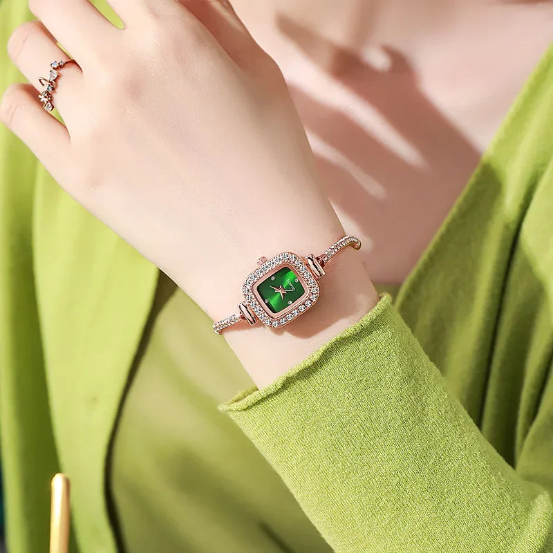Orologio Donna Elegante Quarzo Bracciale in Lega Moda Casual