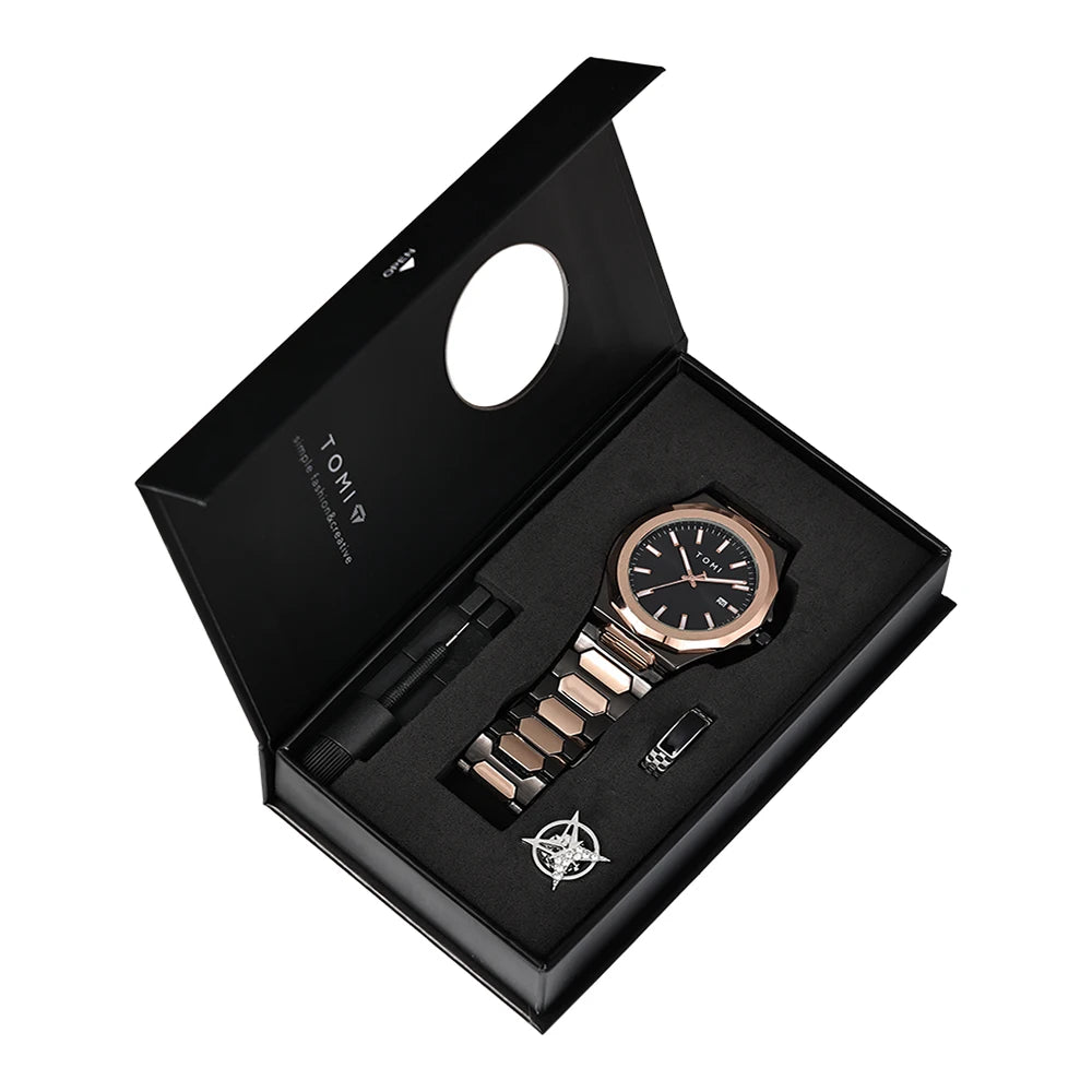 Orologio Uomo Acciaio Quarzo 42mm Elegante Versatile