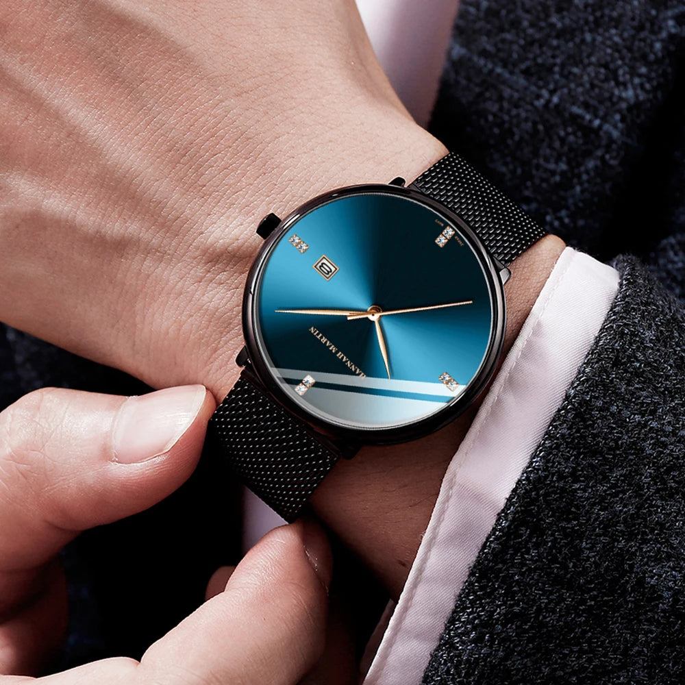 Orologio Uomo Quarzo Acciaio Inossidabile 42mm Elegante