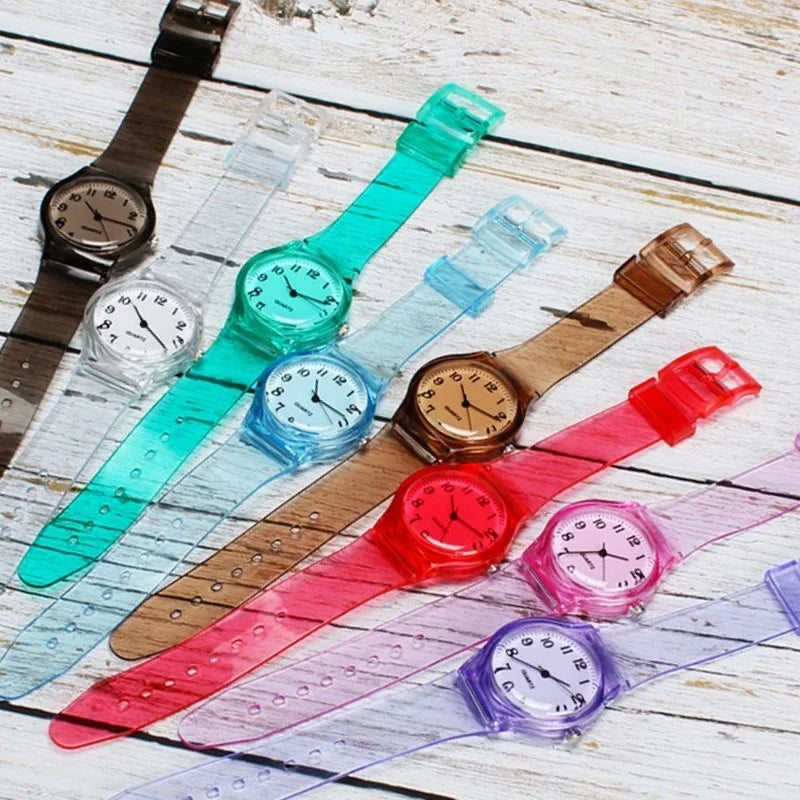 Orologio Donna Trasparente Quarzo 34mm Cinturino Plastica