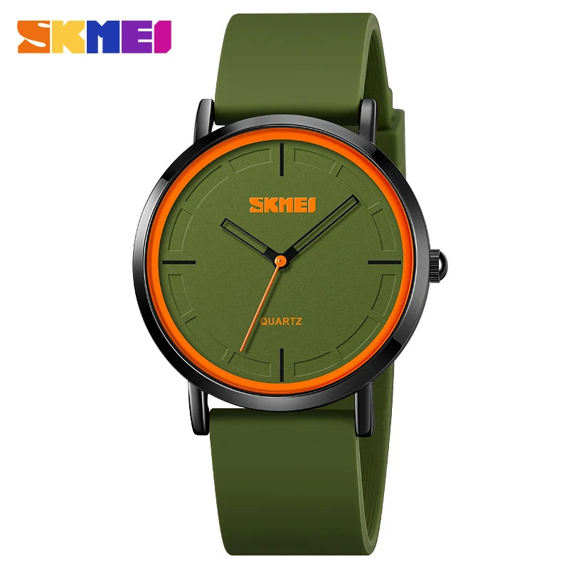 Orologio da Uomo al Quarzo con Cinturino in Silicone Moda Casual
