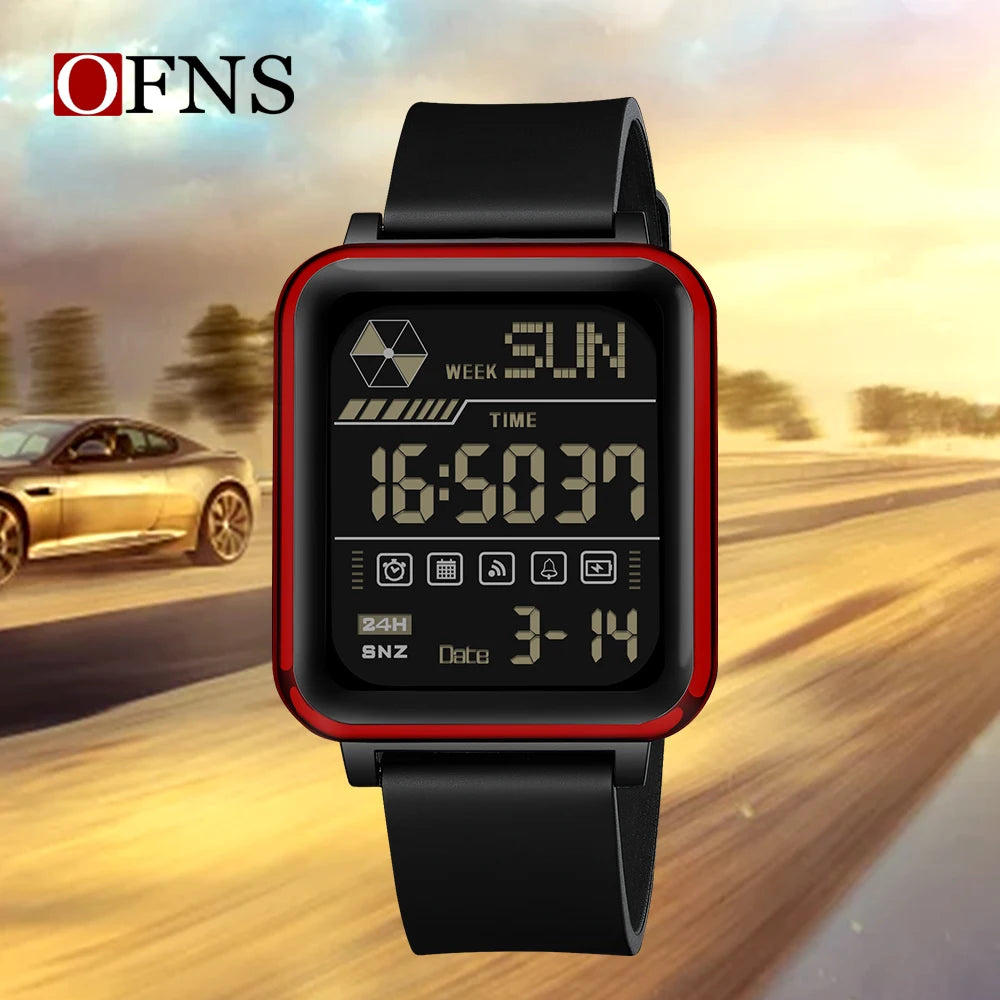 Orologio Digitale Uomo LED Sveglia Sportivo