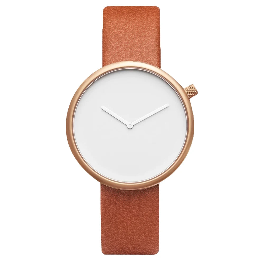 Orologio Donna Moda Casual al Quarzo Elegante Cinturino Similpelle