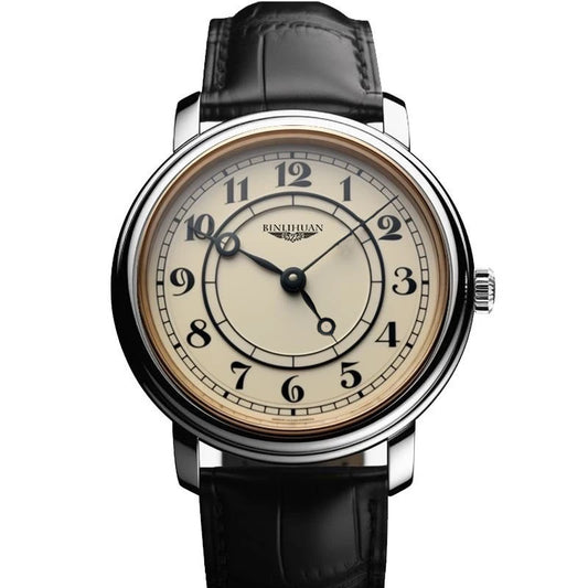 Orologio Uomo Retrò Quarzo Cinturino Similpelle Elegante