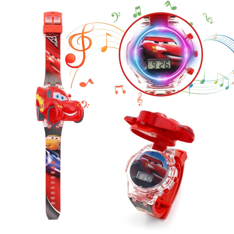 Orologio Bambini con Luci Colorate Supereroi Musicale Luminoso