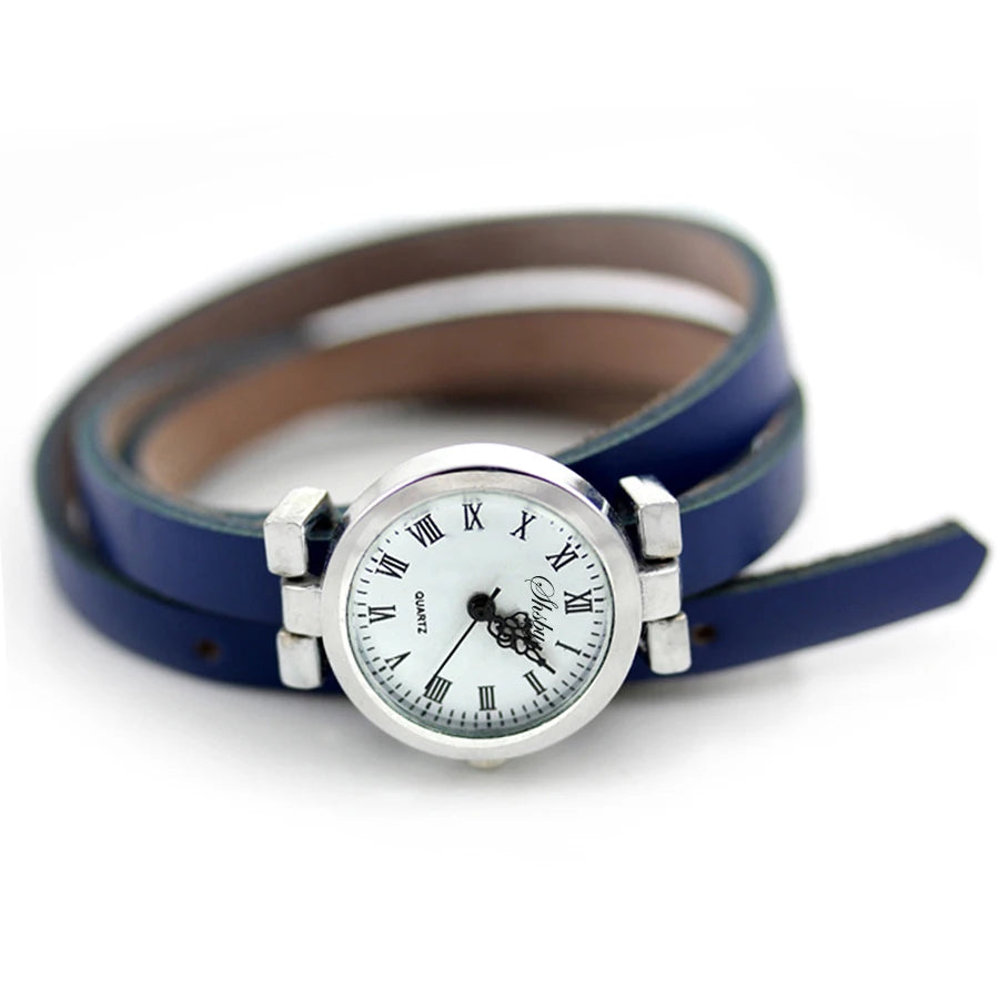 Orologio Donna Quarzo Elegante Moda Casual Cinturino Similpelle Quadrante 25mm