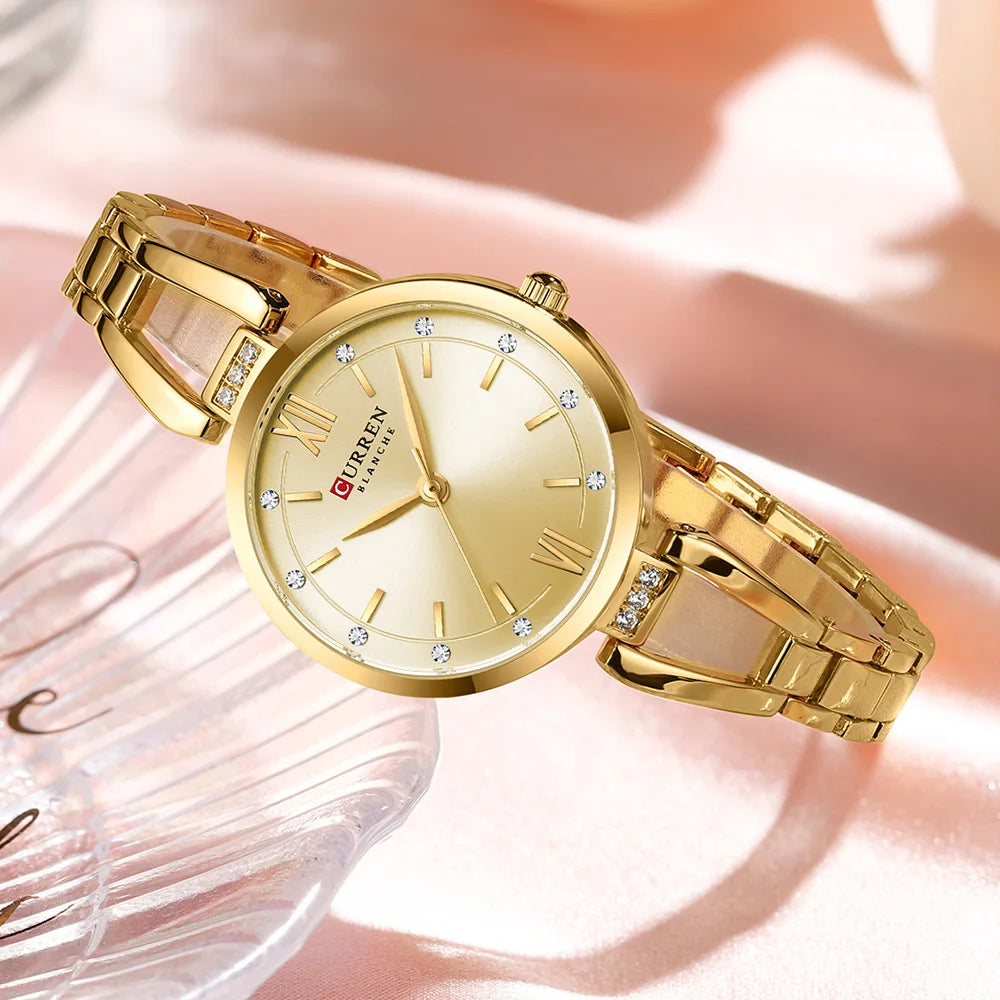 Orologio Donna 30mm Quarzo Elegante Acciaio Moda Casual