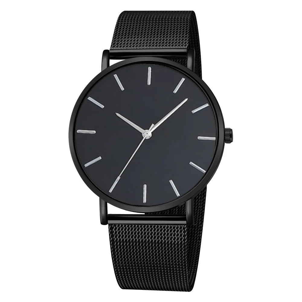 Orologio Donna Quarzo Elegante Acciaio Maglia Quadrante 40mm